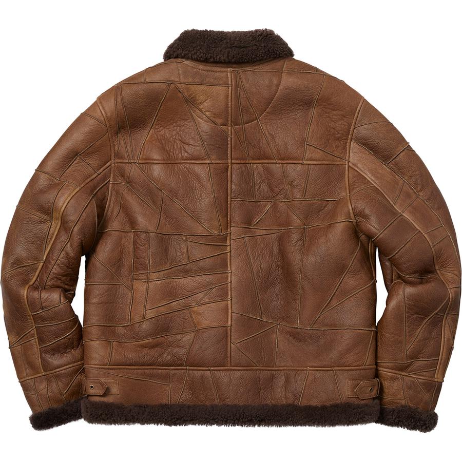 Buy Supreme Patchwork Shearling B3 Jacket Brown - Novelship